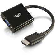 C2G 41350 prilagodnik za video kabel 0,203 m HDMI VGA (D-Sub) Crno