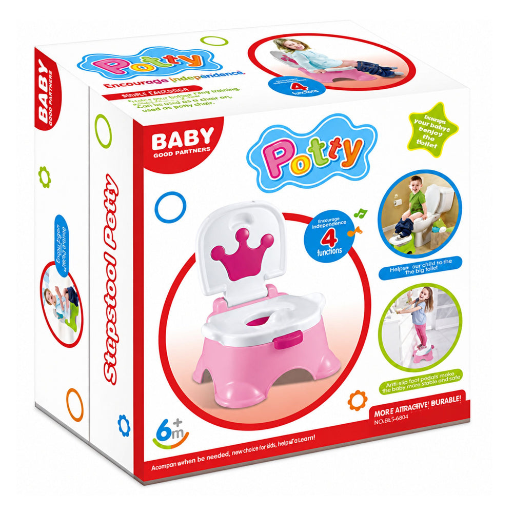 Interaktivna kahlica za bebe za učenje 5 u 1 - roza