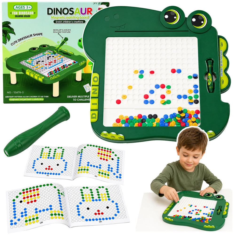 Edukativna magnetna ploča Dinosaur - zelena