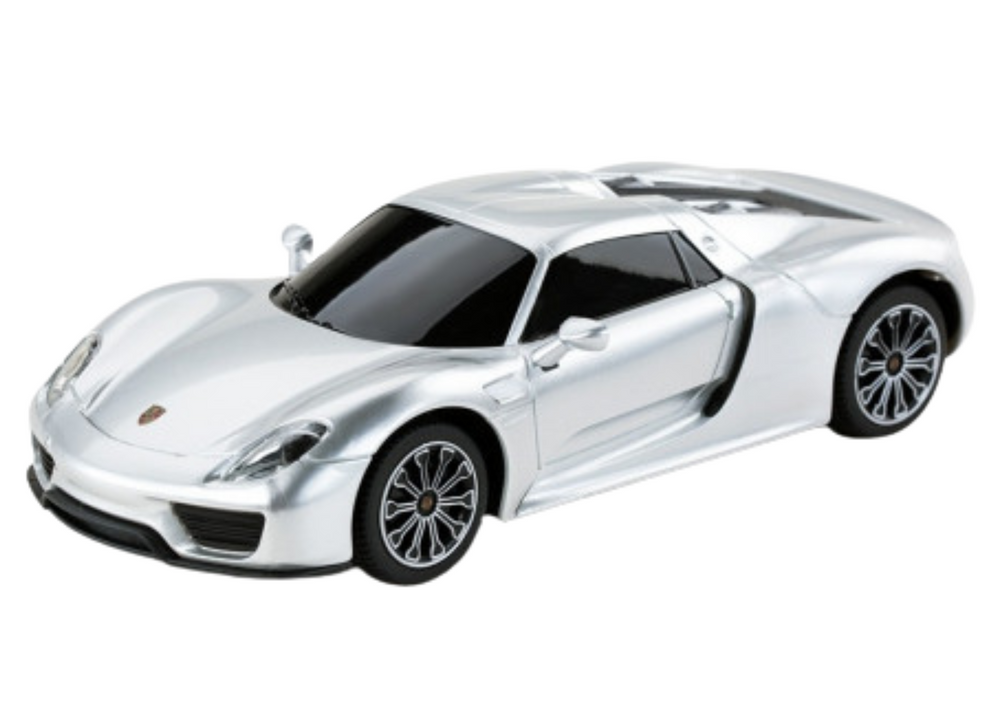 Licencirani auto na daljinsko upravljanje Porsche 918 Spyder 1:24 - srebrni
