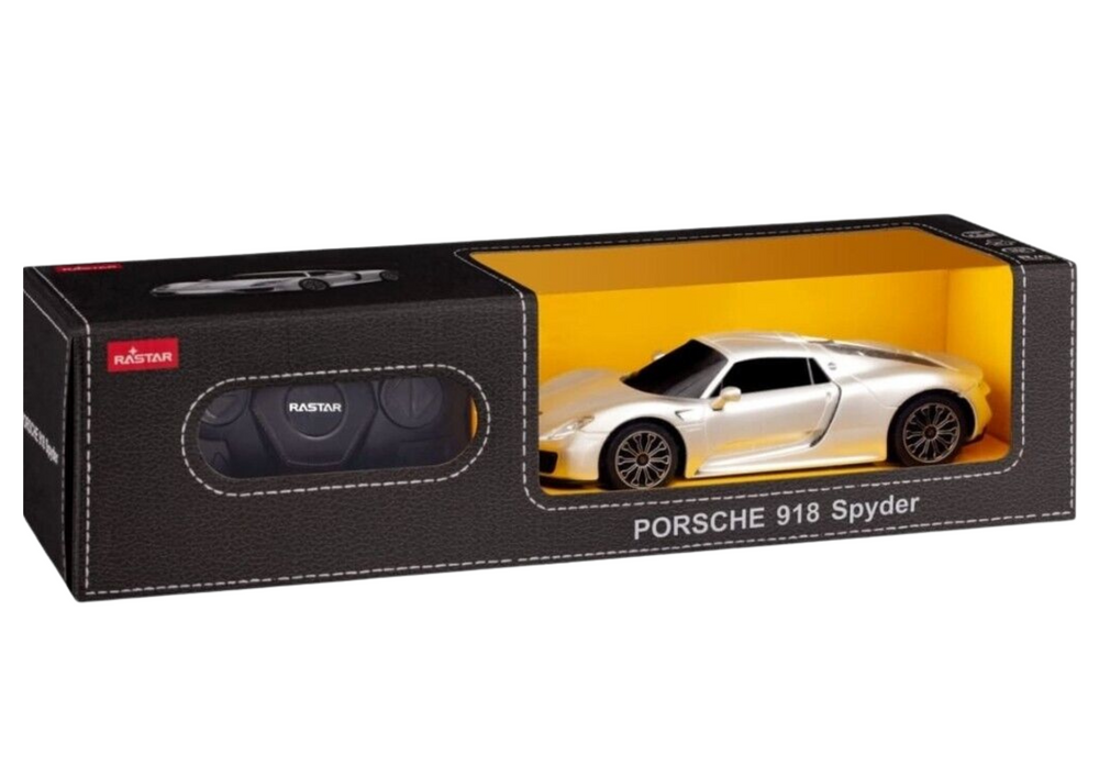 Licencirani auto na daljinsko upravljanje Porsche 918 Spyder 1:24 - srebrni
