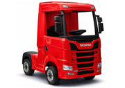 Licencirani kamion na akumulator Scania 500R HL698 4x4 - crveni/lakirani