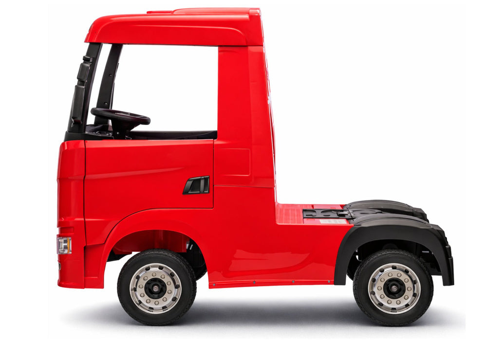 Licencirani kamion na akumulator Scania 500R HL698 4x4 - crveni/lakirani