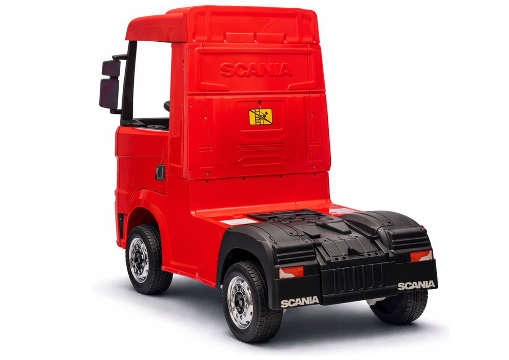 Licencirani kamion na akumulator Scania 500R HL698 4x4 - crveni/lakirani