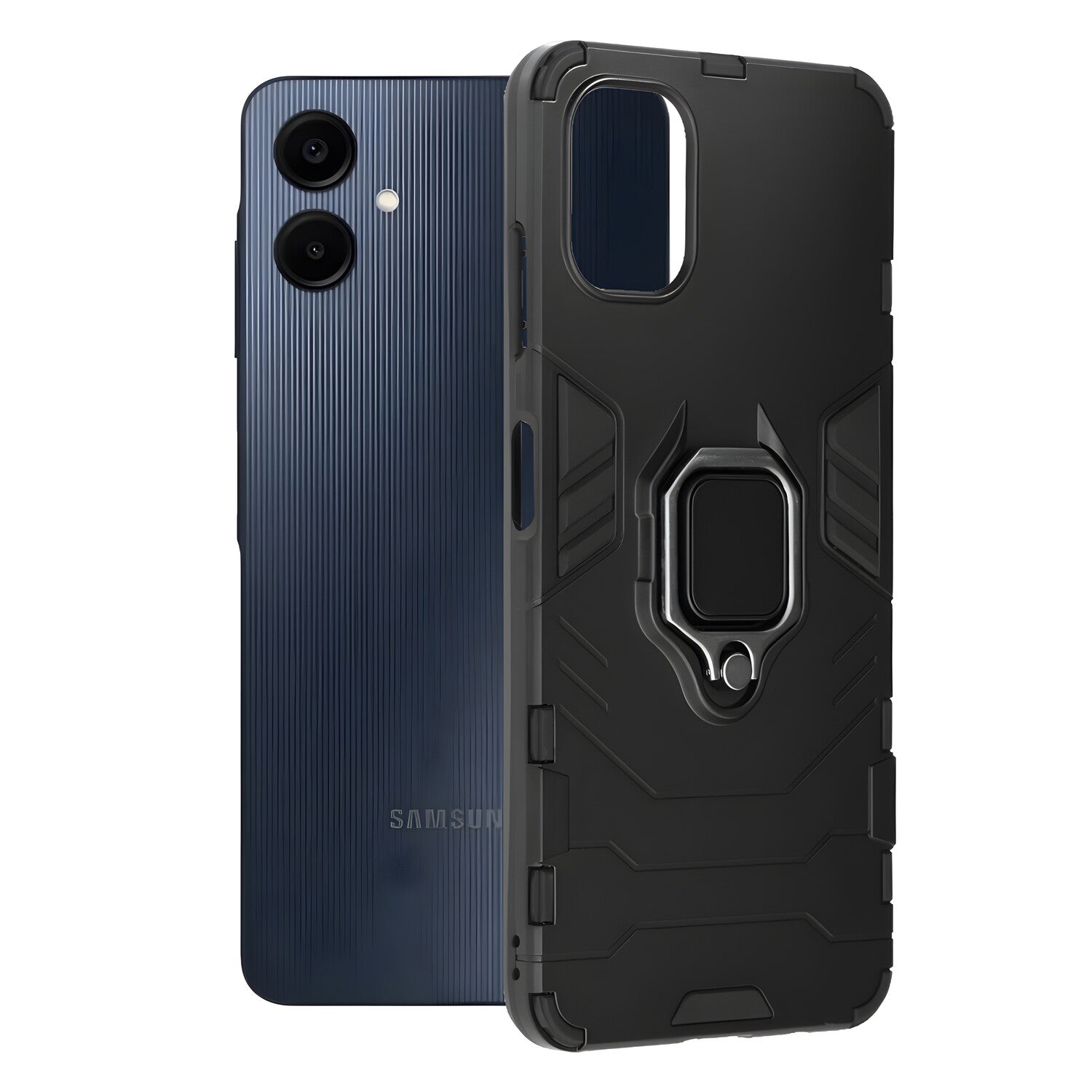Otporna futrola Ring Armor Case za Samsung Galaxy A06 - Crna KP36930
