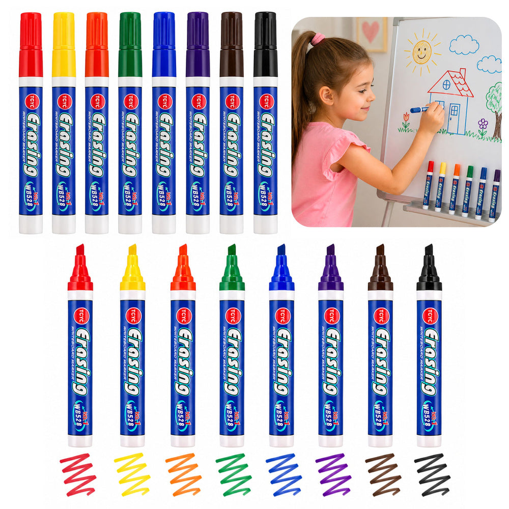 Set of 8 Colored Whiteboard Markers