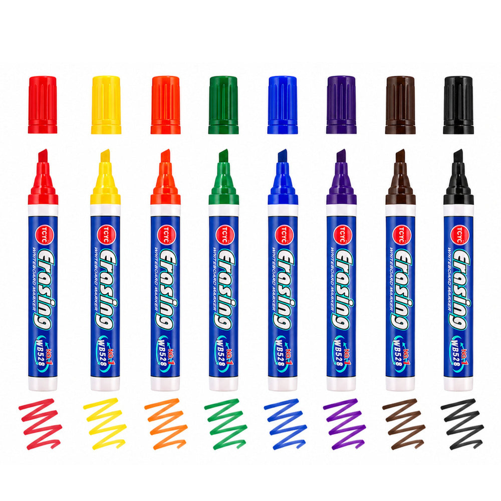 Set of 8 Colored Whiteboard Markers