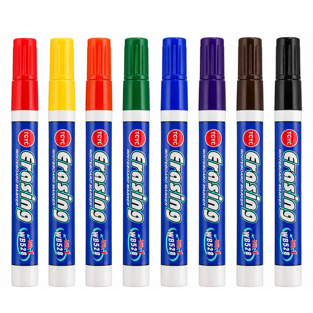 Set of 8 Colored Whiteboard Markers