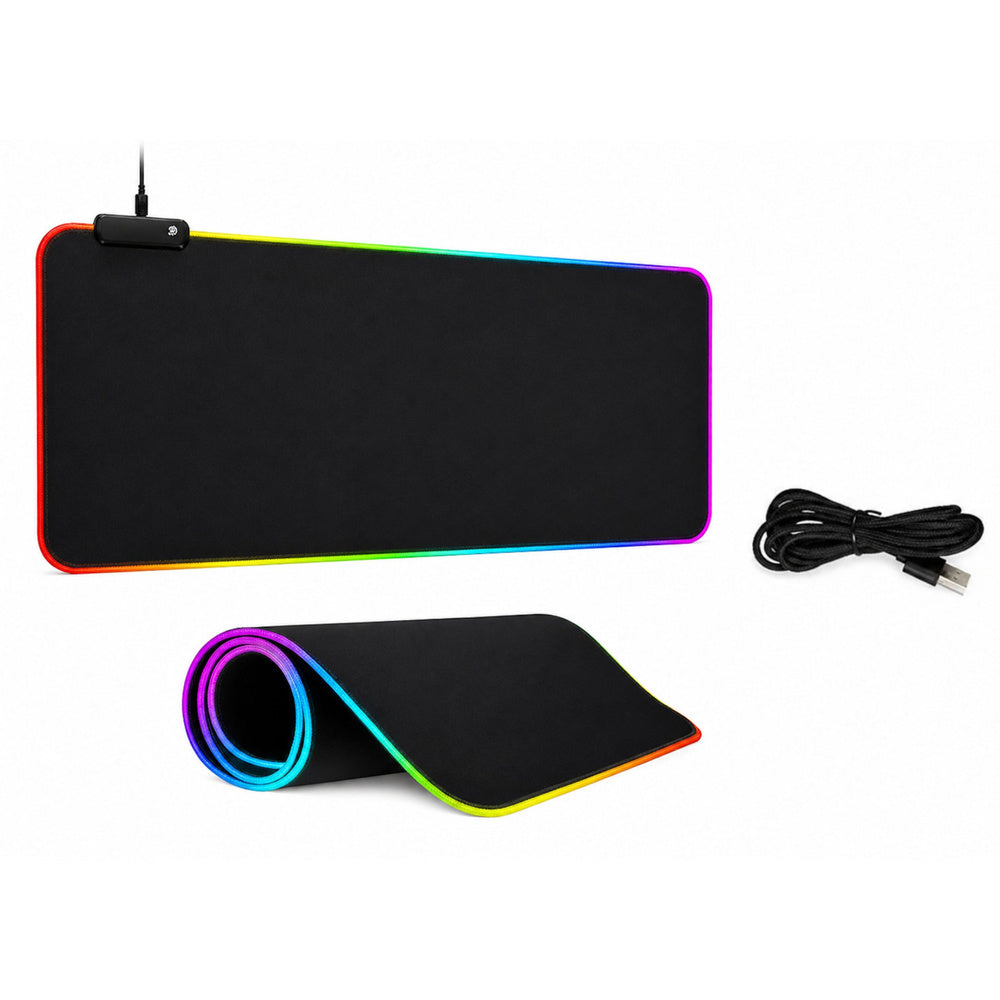 Podloga za tipkovnicu i miš s LED osvjetljenjem - 30x80cm
