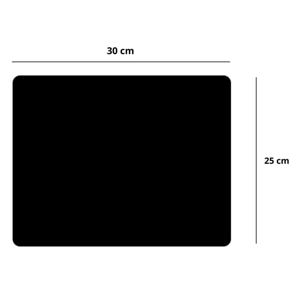 Podloga za tipkovnicu i miš 30x25cm - crna