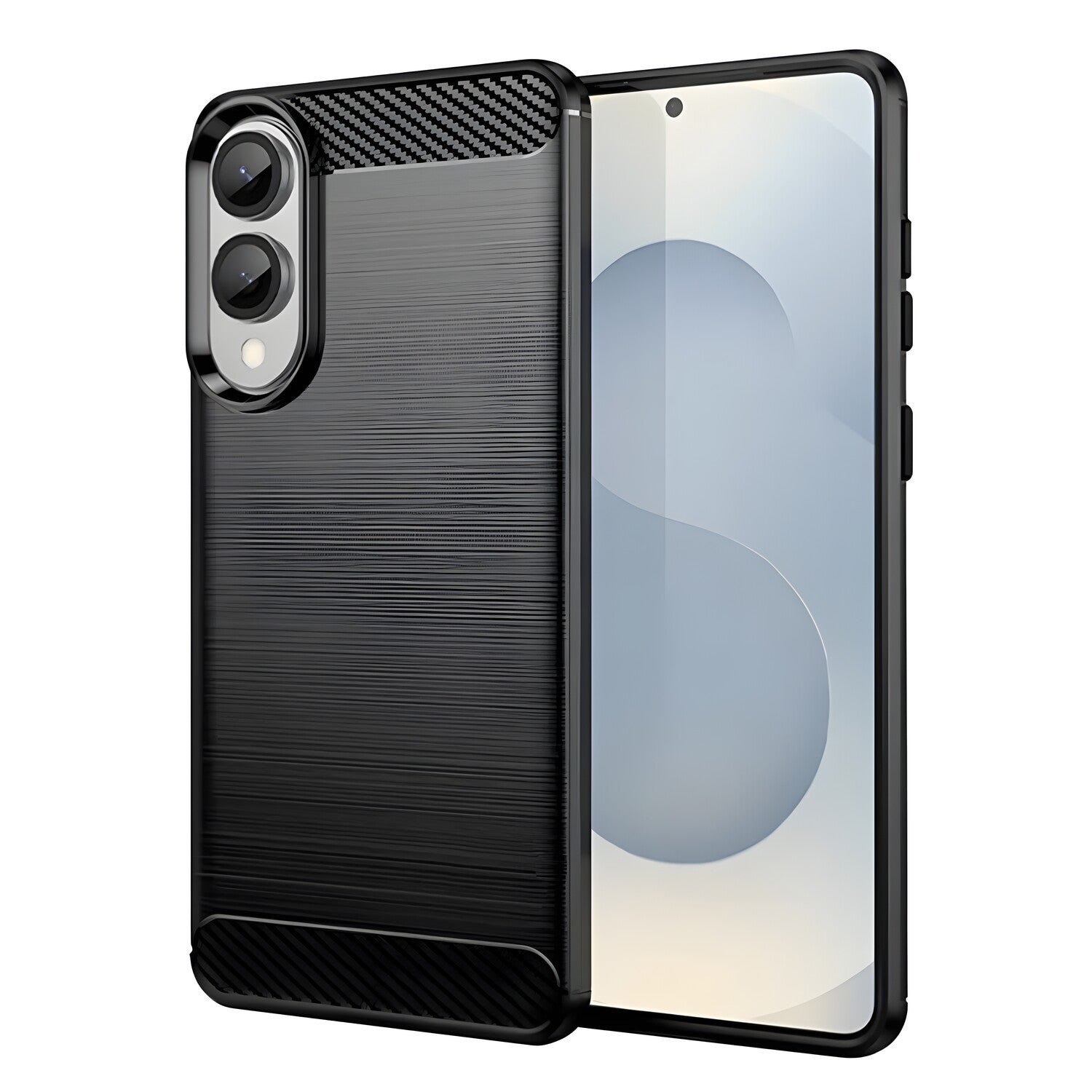 Futrola Carbon Shield TPU za Samsung Galaxy S25 Edge - Crna KP36926