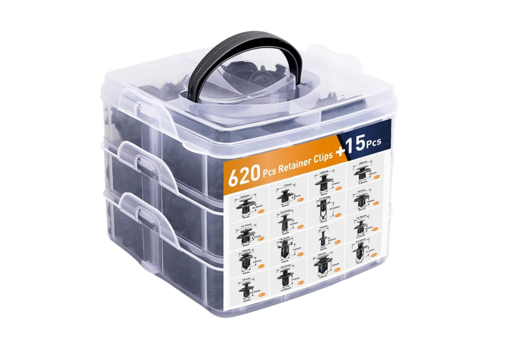 Car Clips Set in Organizer 620el