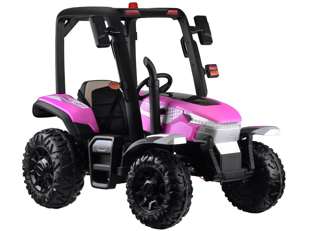 Veliki traktor s prikolicom 4×4 – roza