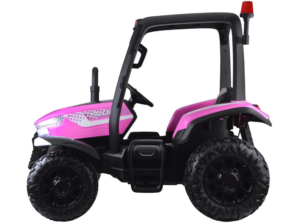 Veliki traktor s prikolicom 4×4 – roza