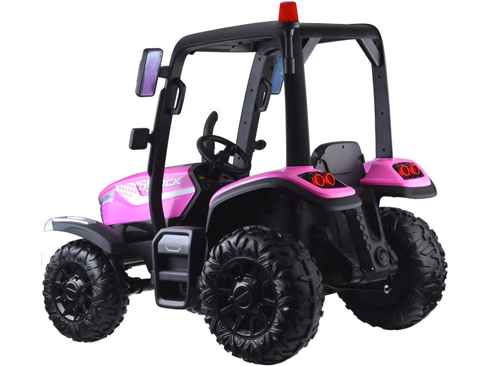 Veliki traktor s prikolicom 4×4 – roza