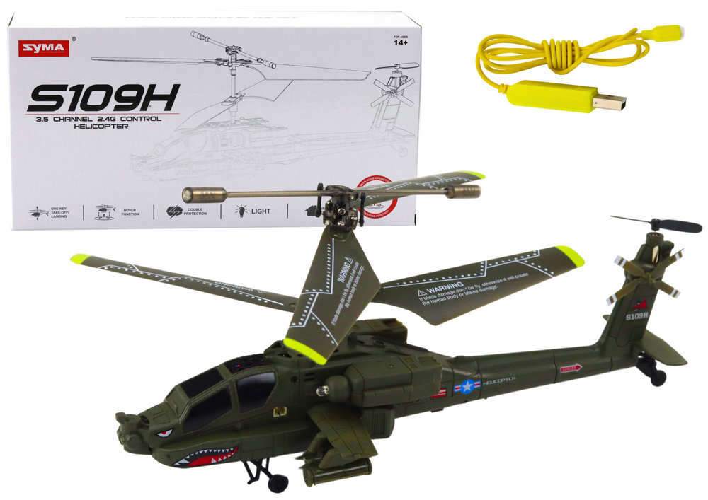 Helikopter na daljinsko upravljanje S109H - zeleni
