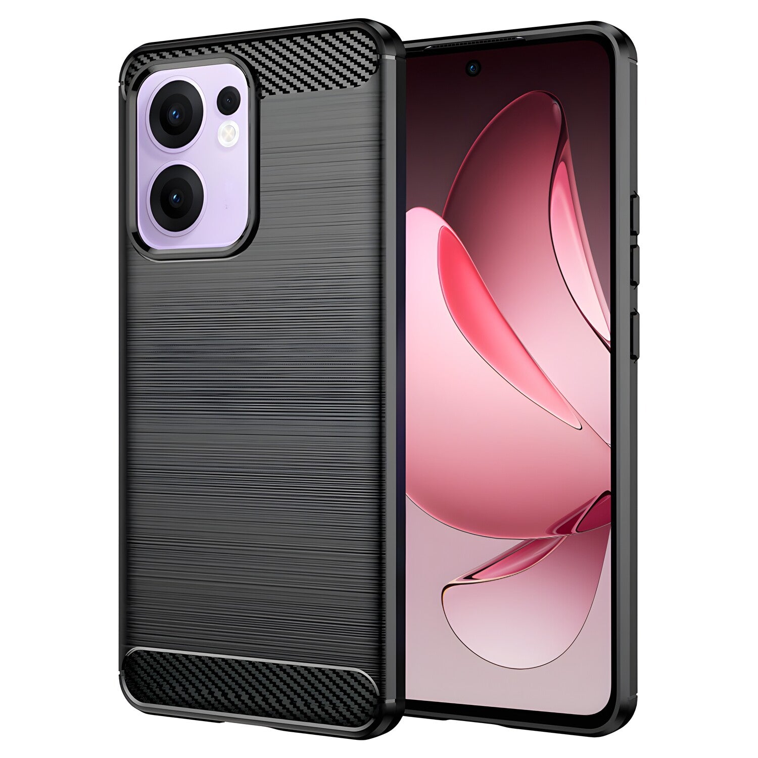 Futrola Carbon Shield TPU za Oppo Reno13 F 4G/Reno13 F 5G/Reno13 FS 5G - Crna KP36932