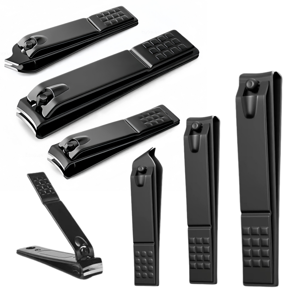 Set od 3 grickalice za nokte – velike, manje i pod kutom - crni