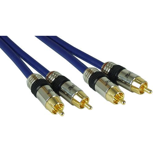 InLine 89750P audio kabel 0,5 m 2 x RCA Plavo
