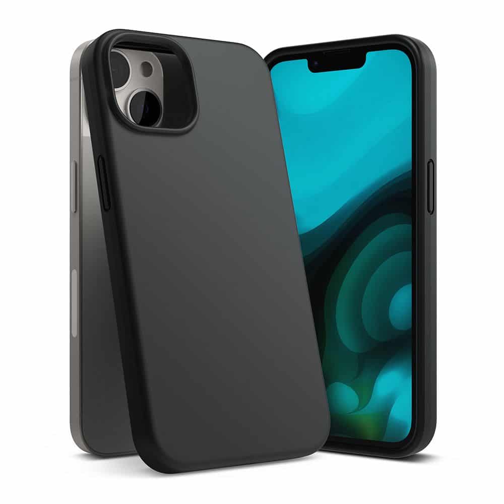 RINGKE SILIKONSKI OVITEK ZA IPHONE 14 PLUS / 15 PLUS ČRN