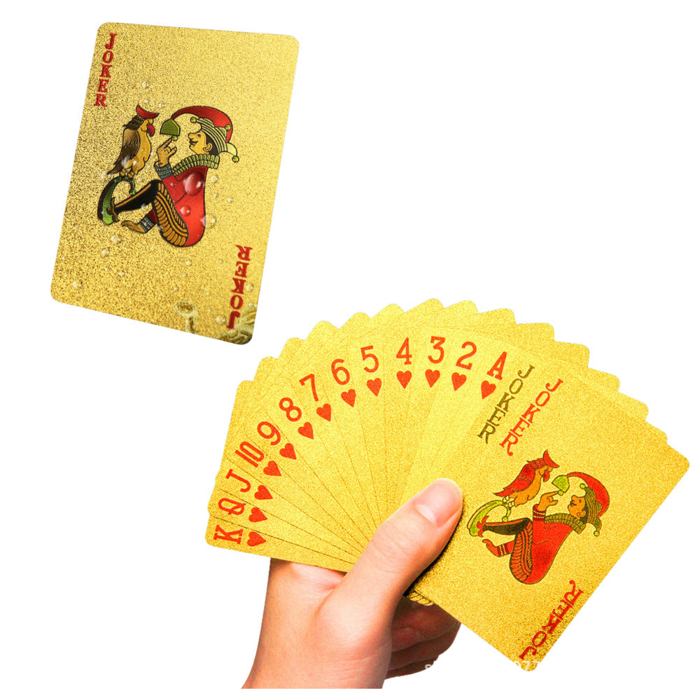 Elegant Dollar Banknote Gold Playing Cards Deck 54 Cards
