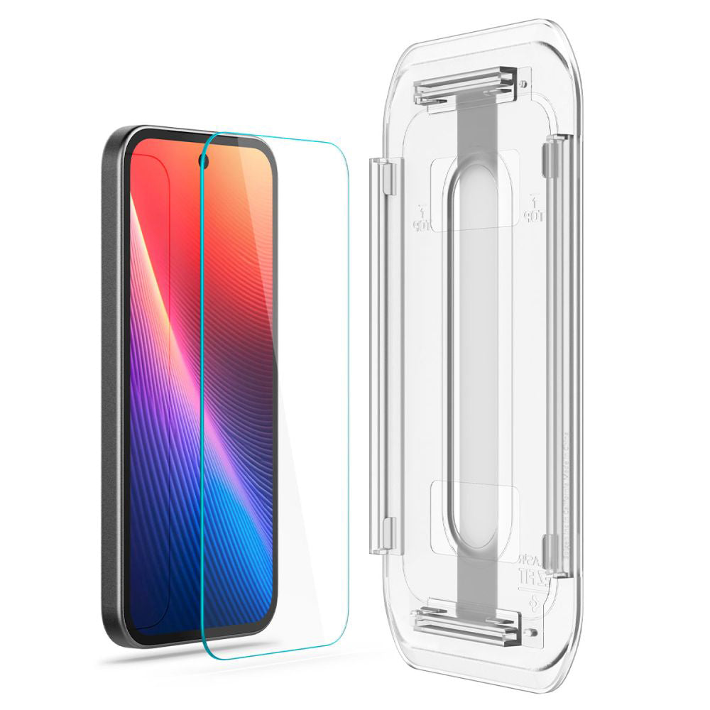 Spigen - Glas.tR EZ-FIT AGL08938 (paket 2 kos) za Google Pixel 9a - Prozoren