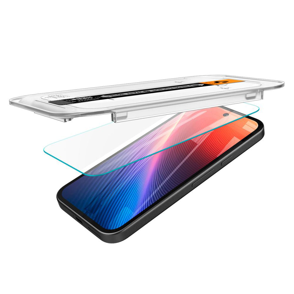 Spigen - Glas.tR EZ-FIT AGL08938 (paket 2 kos) za Google Pixel 9a - Prozoren