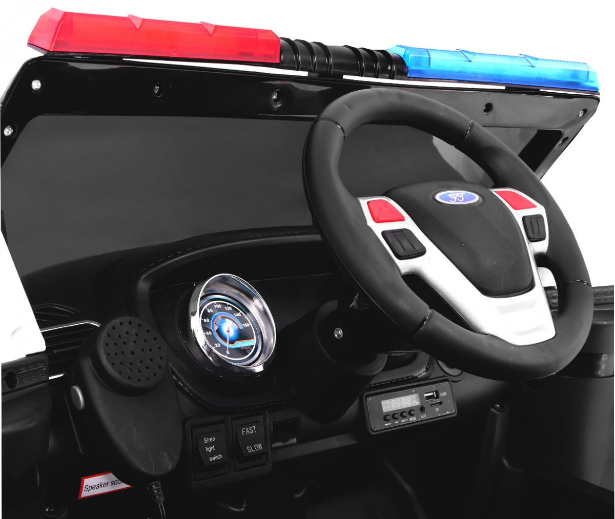 Auto na akumulator SUV Police - crni