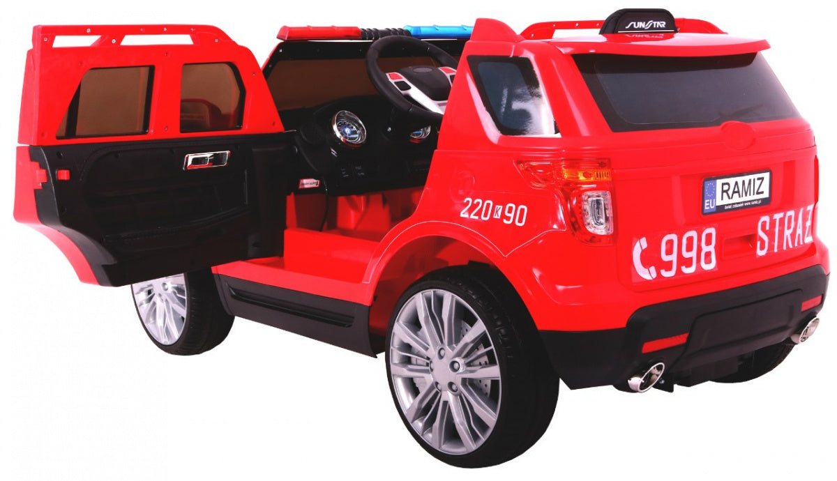 Auto na akumulator SUV Fire Truck - crveni