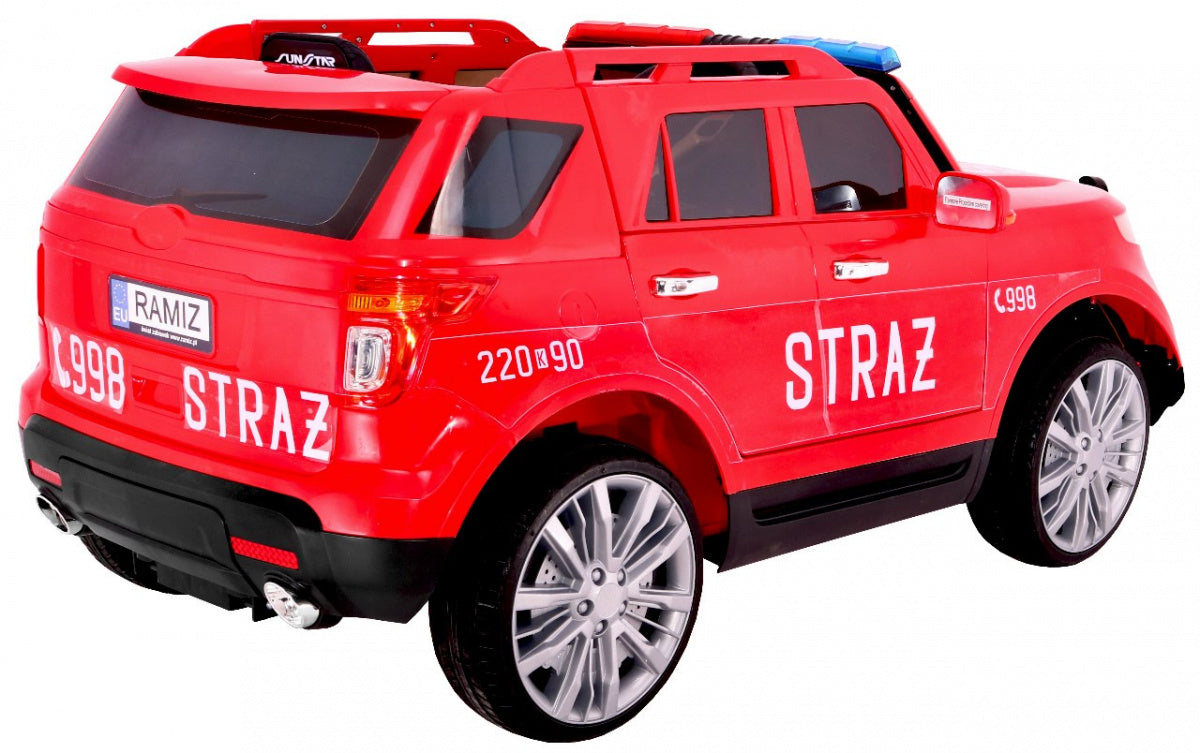 Auto na akumulator SUV Fire Truck - crveni