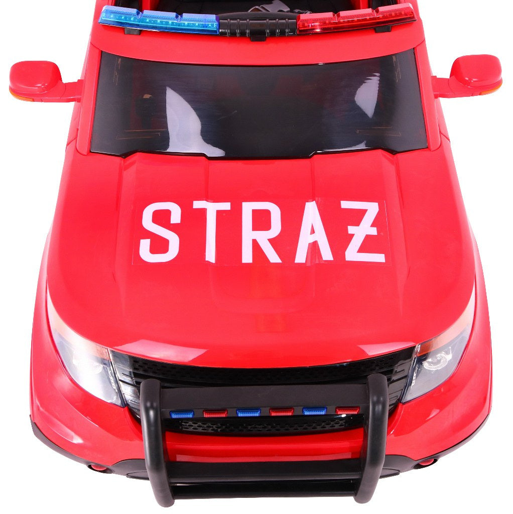 Auto na akumulator SUV Fire Truck - crveni