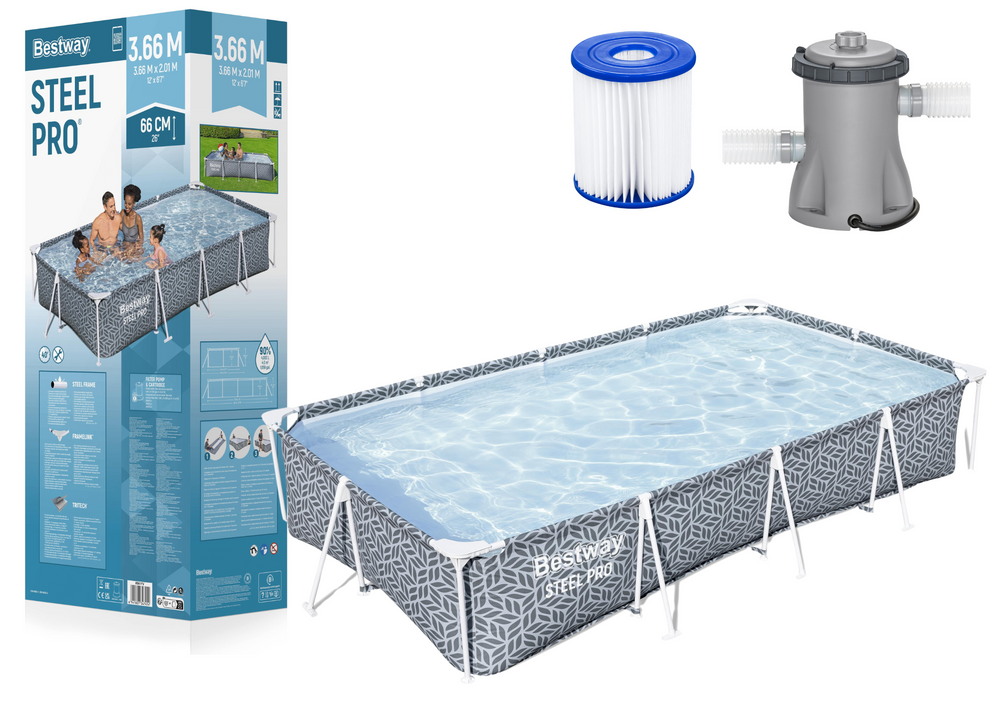 Montažni bazen 366 x 201 x 66 cm Bestway 561FV
