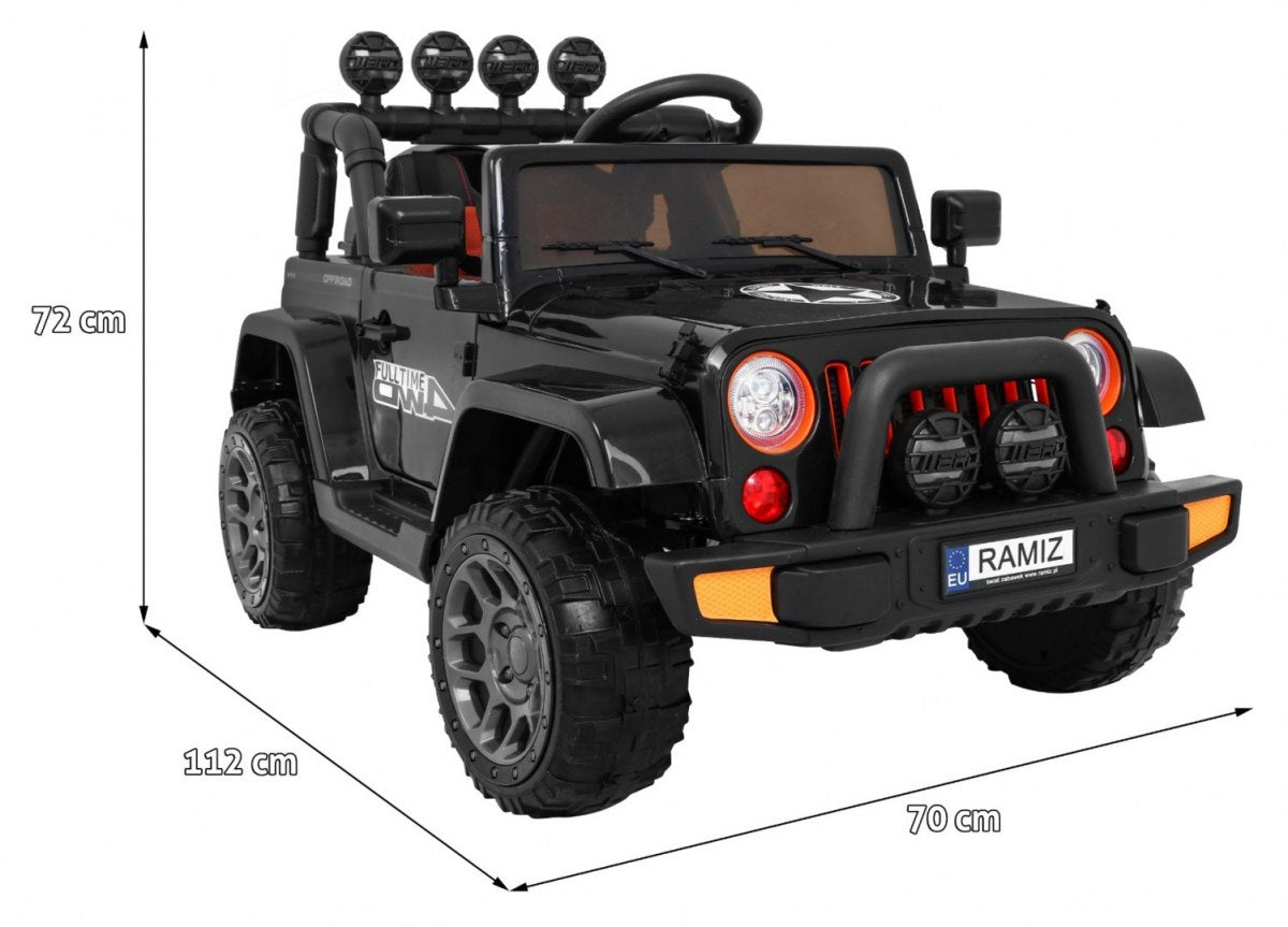 Auto na akumulator Full Time 4WD 4x4 - crni