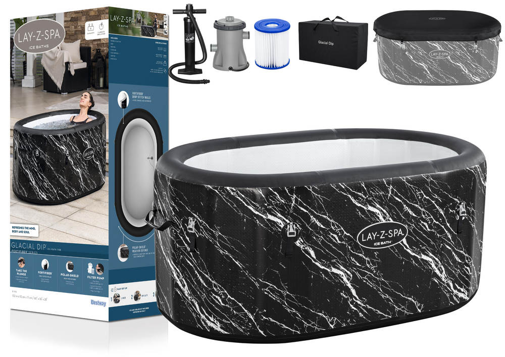 Ledena kada Bestway 6002Q Lay-Z-Spa® Glacial Dip™ - uzorak mramora