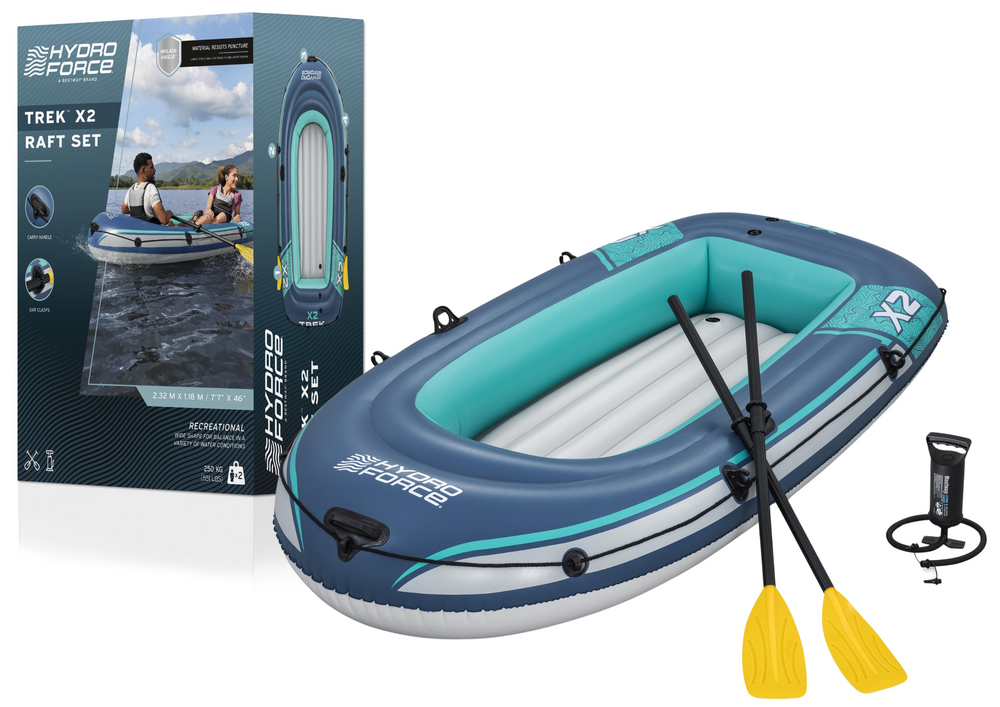 Čamac na napuhavanje s pumpom 232 x 118 cm Bestway 61153 – plavi