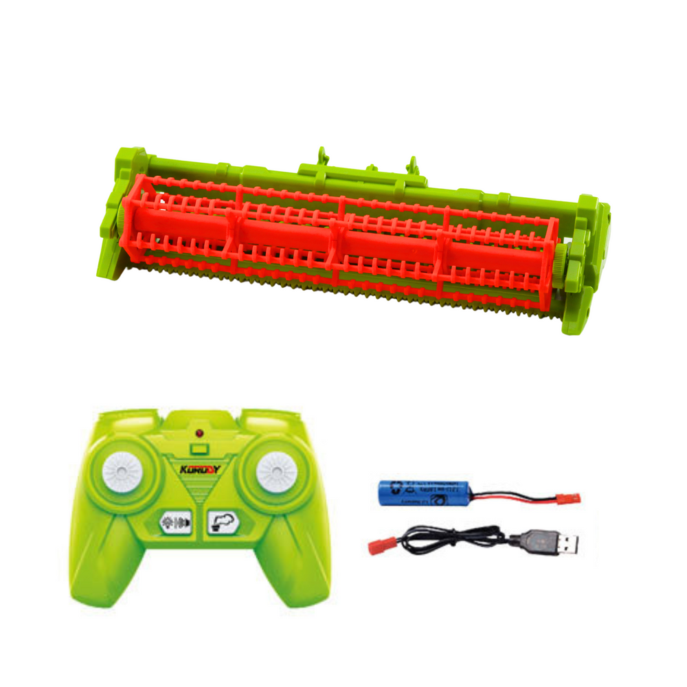 Kombajn na daljinsko upravljanje Agricultural sa nastavkom z ažito RC 2.4G - crveno/zeleni