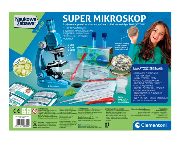Znanstveno zabavni set Super mikroskop Clementoni 50755