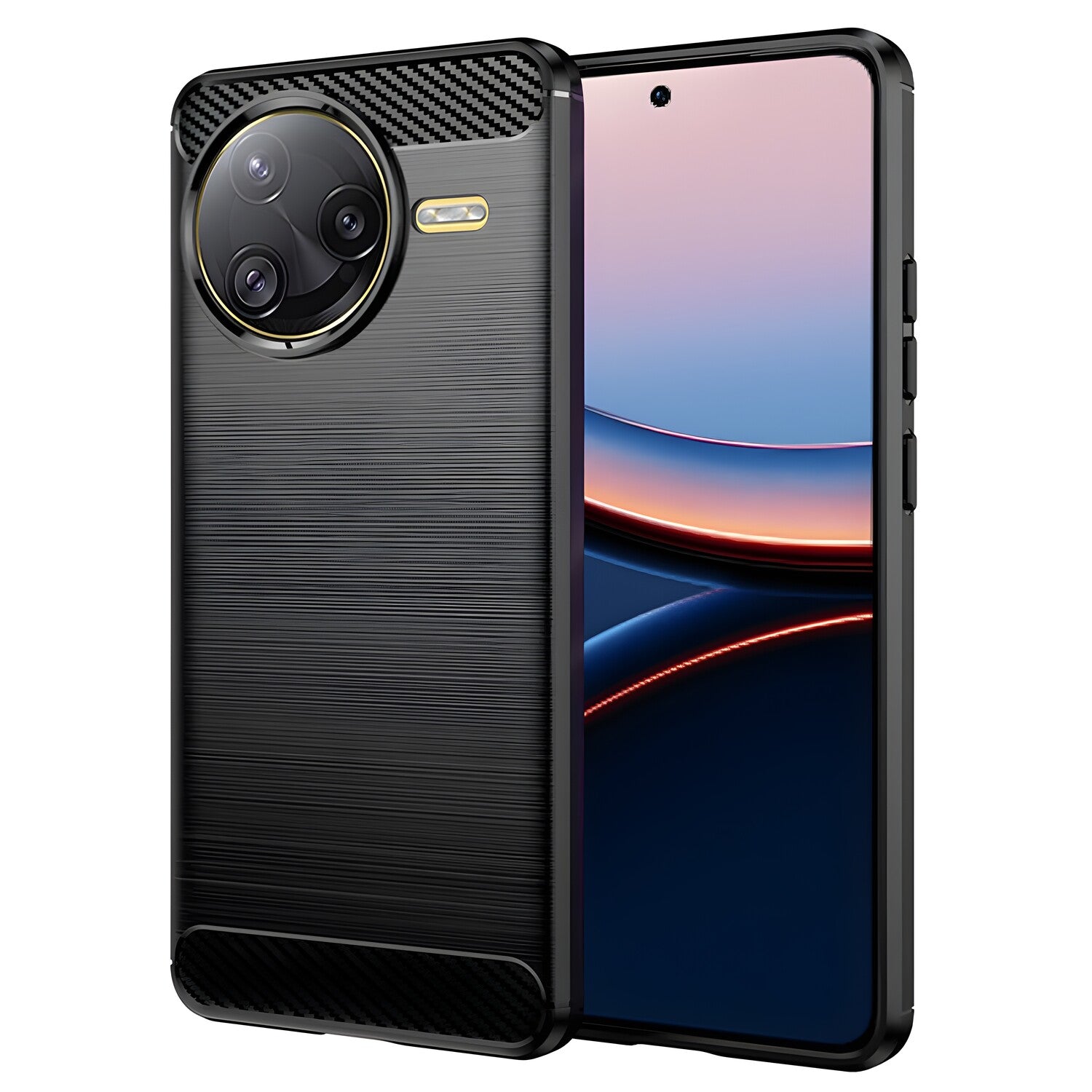 Futrola Carbon Shield TPU za Xiaomi Poco F7 - Crna KP36945