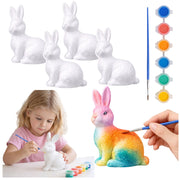 Easter Bunnies Styrofoam For Painting Paints 6pcs