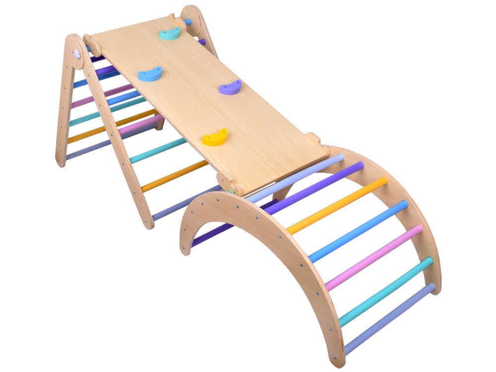 Montessori drvena penjalica igraonica 3u1