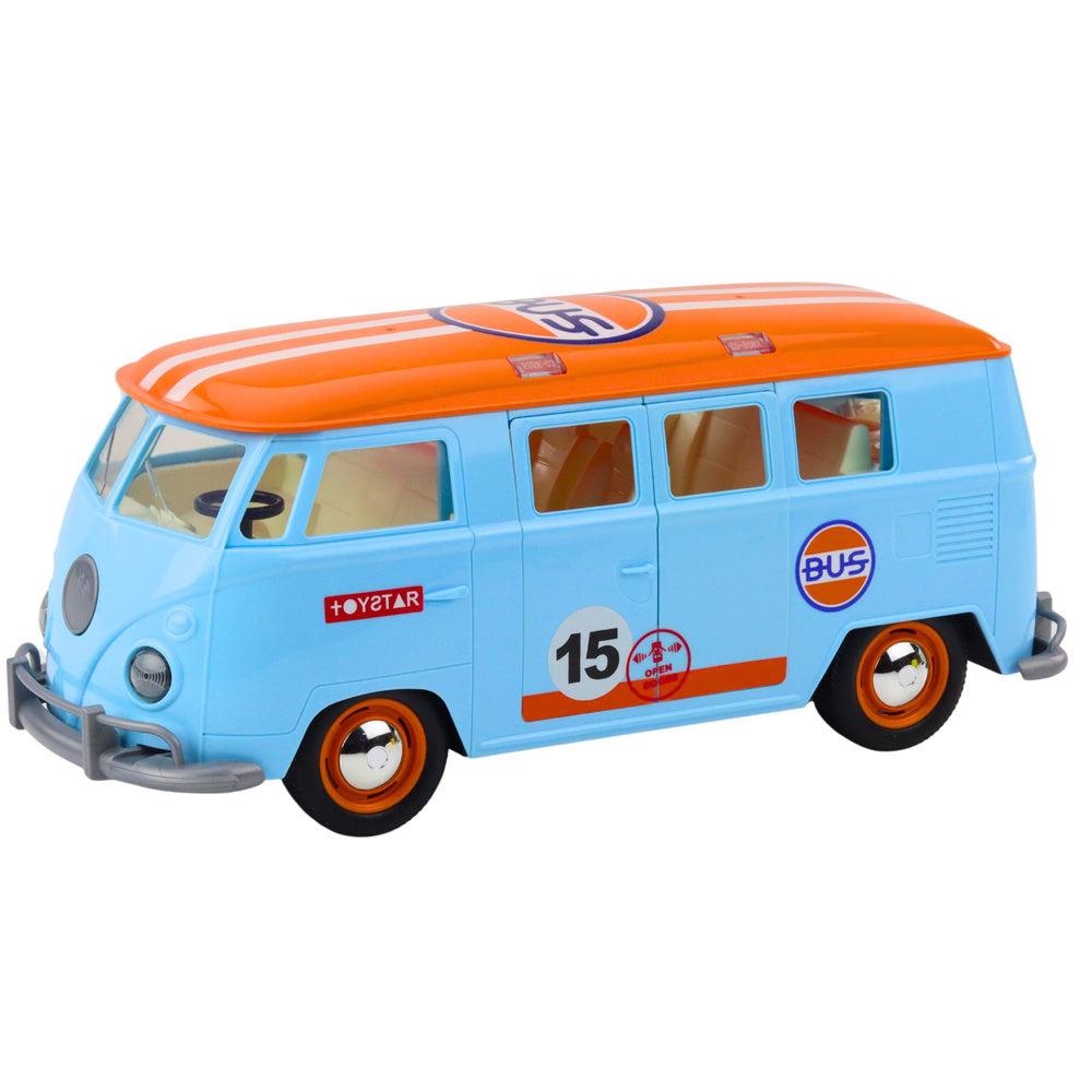 Retro kombi za igru sa zvučnim i svjetlosnim efektima - plavo/narančasti