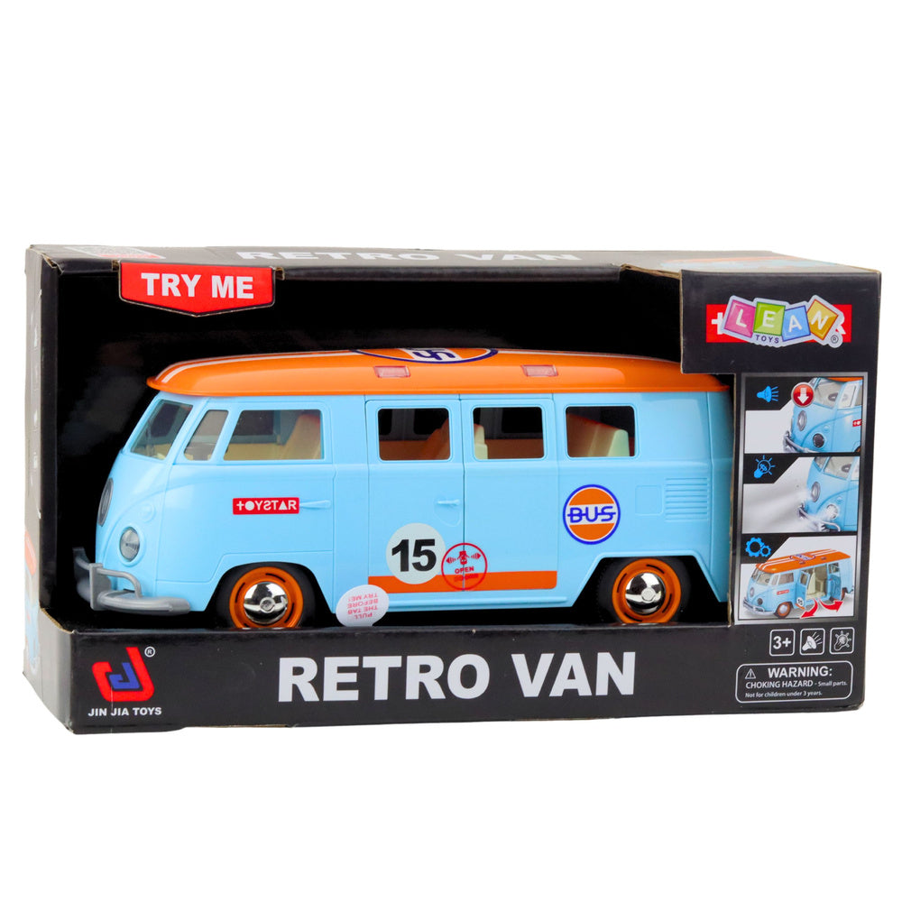 Retro kombi za igru sa zvučnim i svjetlosnim efektima - plavo/narančasti
