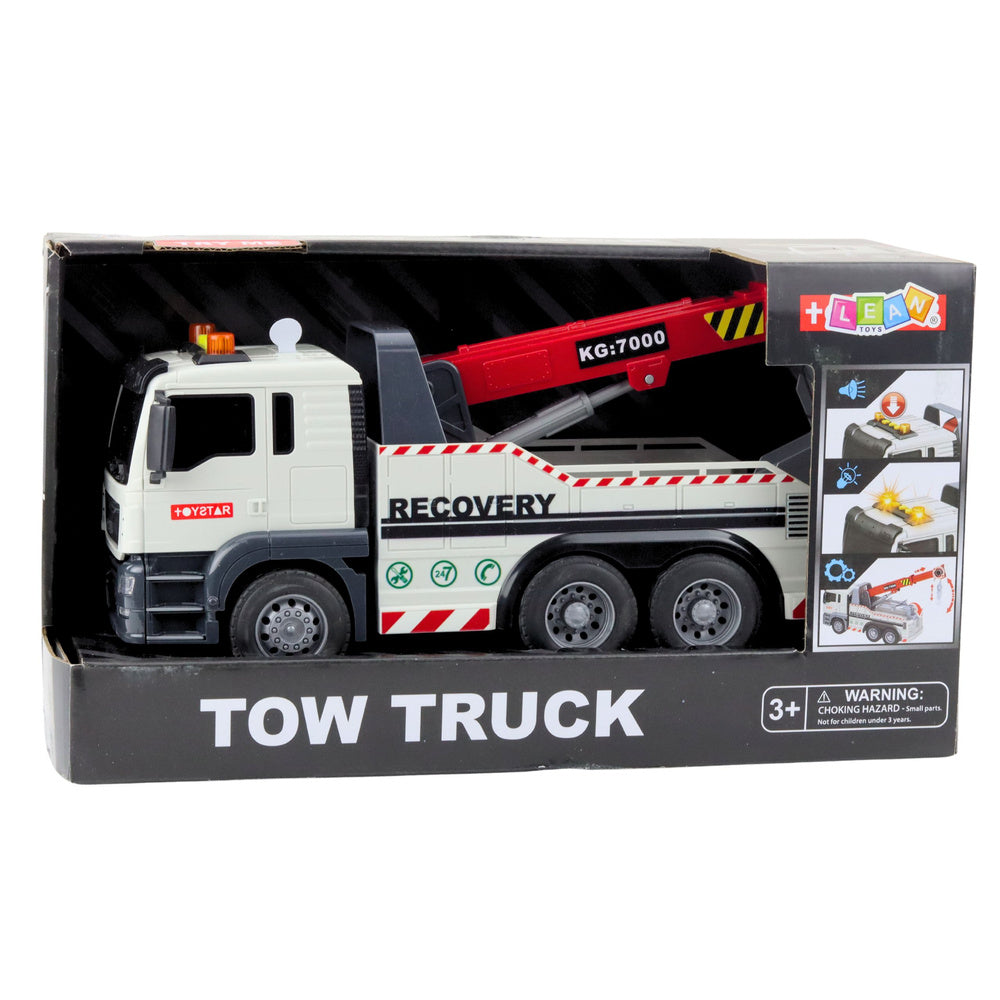 Kamion za igru sa kranom Tow Truck - bijelo/crveni