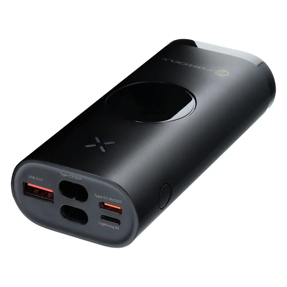 FORCELL Powerbank F-Energy F10k1 10.000 mAh, združljiv z Apple Watch, črn