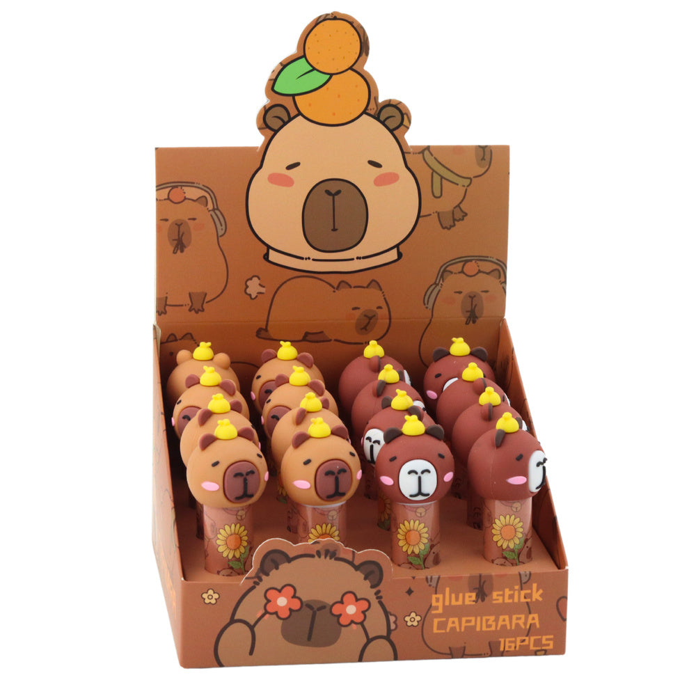 Glue Stick School Office Capybara Brown
