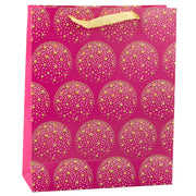 Elegant Gift Bag Gold Stars Pink 32 x 26 x 10 cm