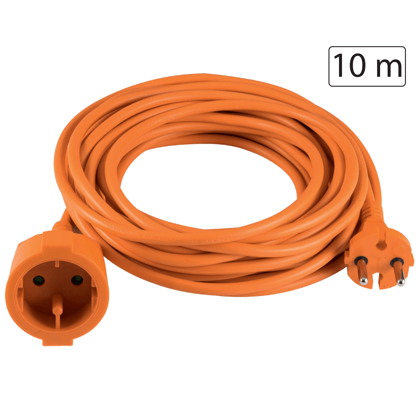home Produžni strujni kabl 1 utičnica, 10m, H05VV-F, orange - NV 4-10/OR/1,5