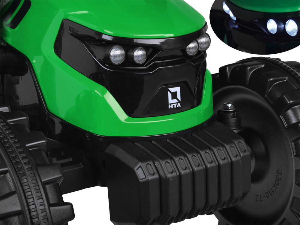 Traktor bager AKU s prikolicom zeleni