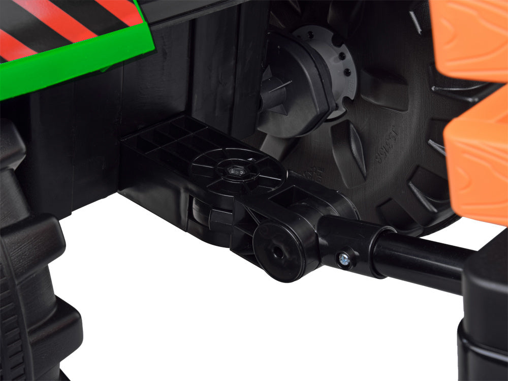 Traktor bager AKU s prikolicom zeleni
