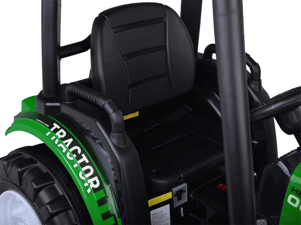 Traktor bager AKU s prikolicom zeleni